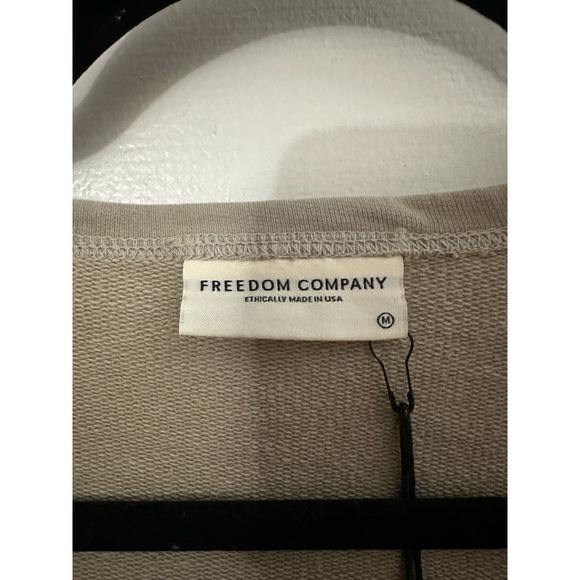 NWT Freedom Company Open Front Cotton Cardigan Jacket Medium - Picture 3 of 4